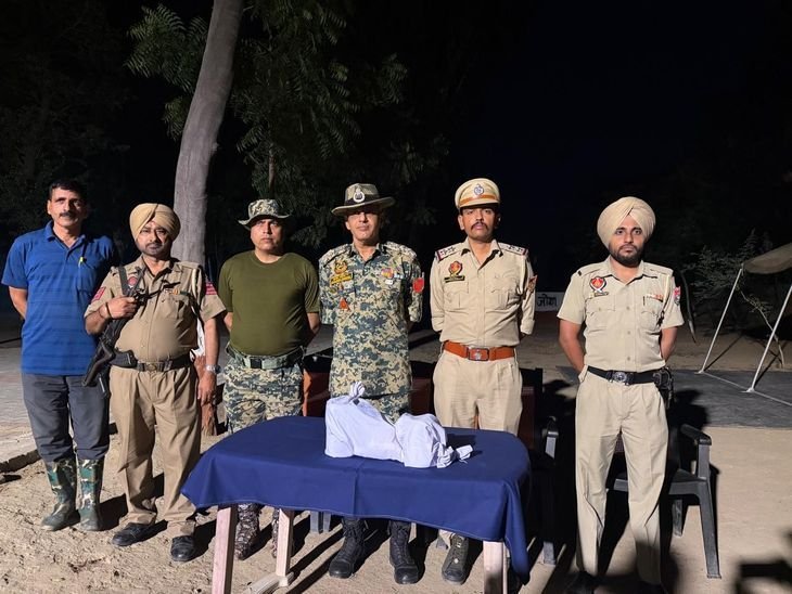 पाकिस्तान से ड्रोन के जरिए भारत भेजी गई हेरोइन व 2000 के नकली नोट पकड़े