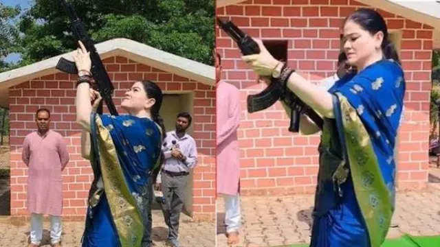राजनांदगांव की  महिला IPS अंकिता शर्मा से  पुलिस मुख्यालय ने मांगा स्पष्टीकरण, दशहरे पर AK-47 से किया था फायर